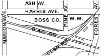 Map of Boss Washing Machine Company