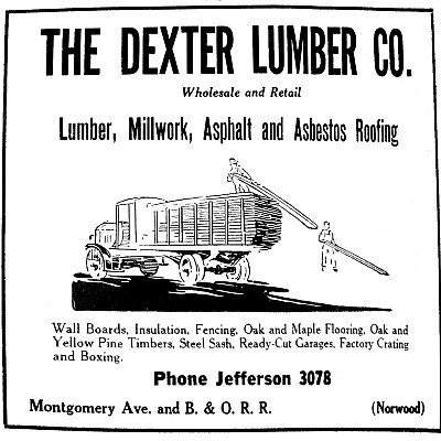 1940 Dexter Lumber Company advertisemnt