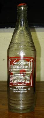 Back of Hires Root Beer Bottle